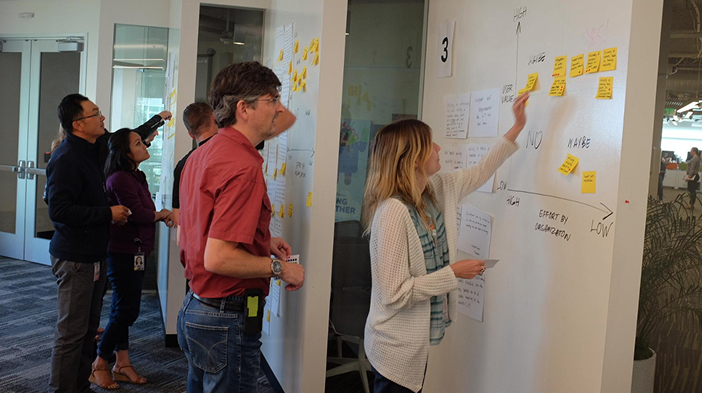 Remote participants collaborating on Jamboard during the workshop