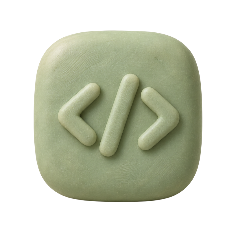 Clay tile representing code editing